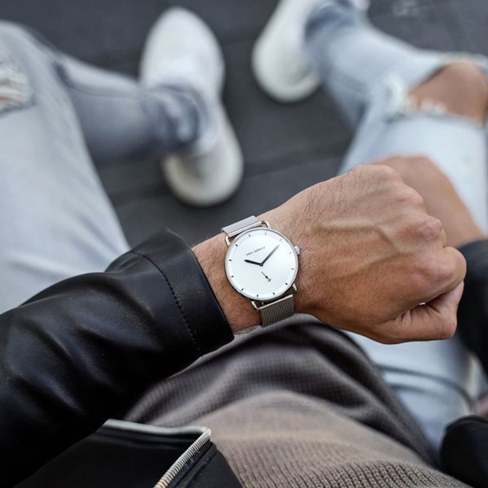 Paul Hewitt | Breakwater Line PH-BW-S-W-4M | 破浪風格米蘭帶腕錶實戴展示