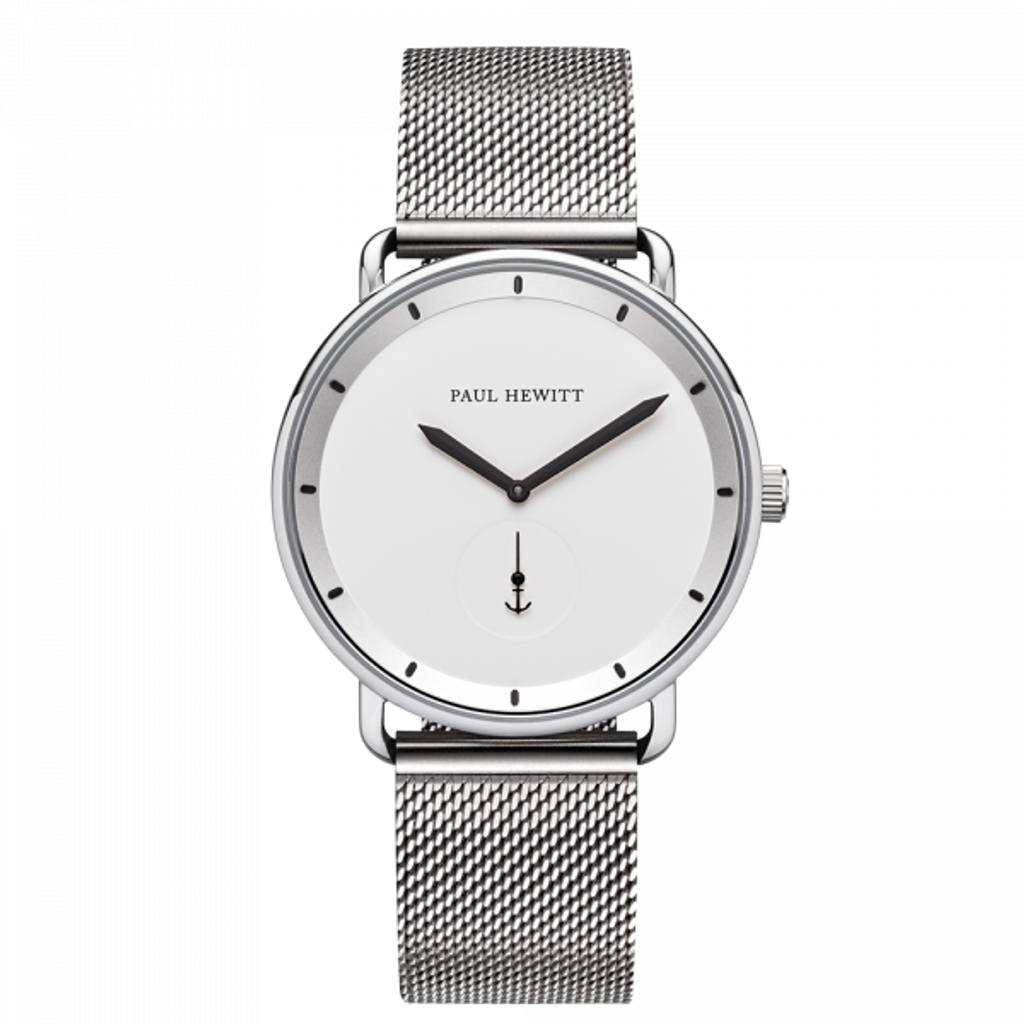 Paul Hewitt | Breakwater Line PH-BW-S-W-4M | 破浪風格米蘭帶腕錶正面