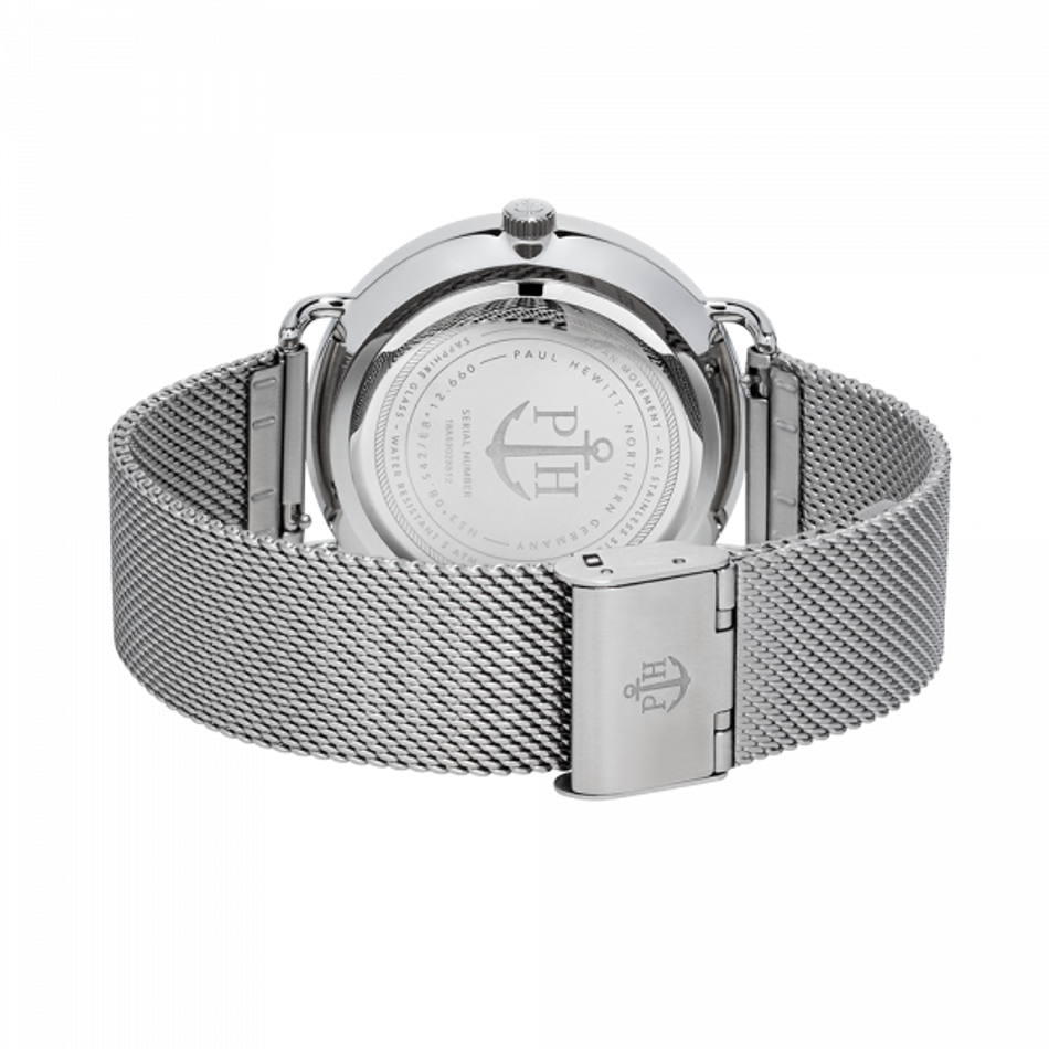 Paul Hewitt | Breakwater Line PH-BW-S-W-4M | 破浪風格米蘭帶腕錶背面