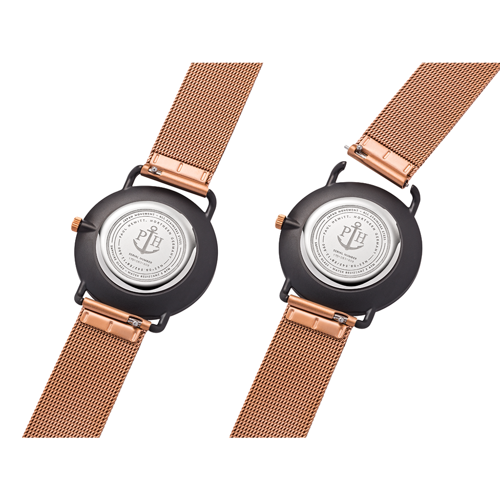 Paul Hewitt | Miss Ocean Line PH-M-B-BS-4S | 海洋女神米蘭腕錶背面細節