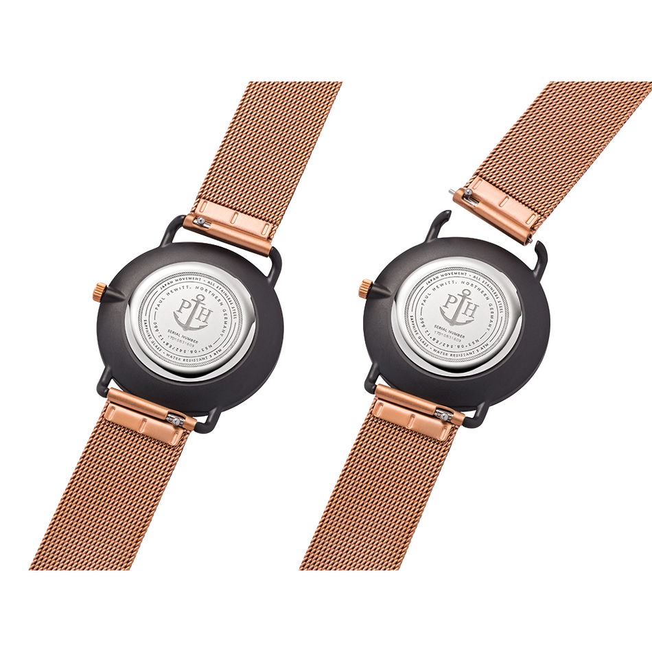 Paul Hewitt | Miss Ocean Line PH-M-B-BS-4S | 海洋女神米蘭腕錶背面細節