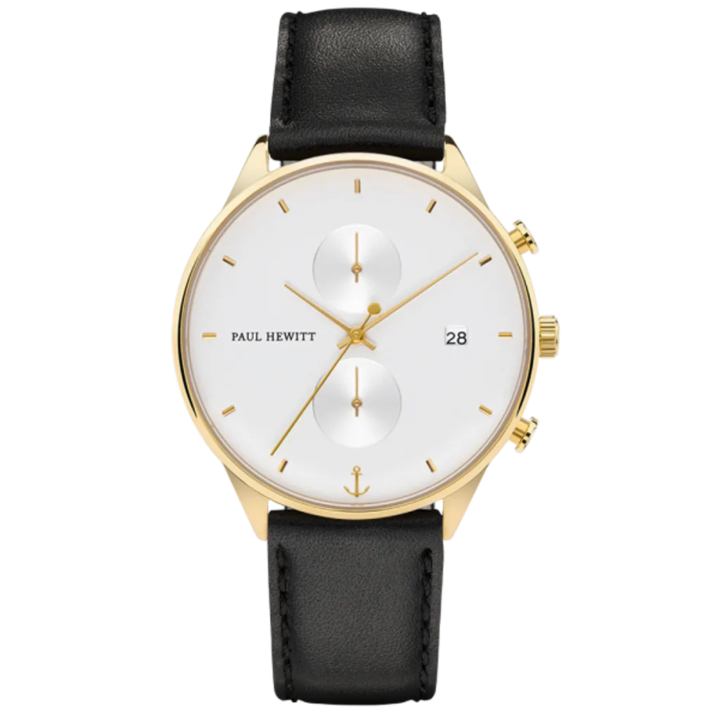 Paul Hewitt | Chrono Line PH-C-S-W-2M | 簡約風格計時腕錶正面