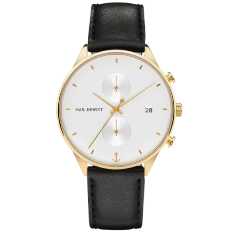 Paul Hewitt | Chrono Line PH-C-S-W-2M | 簡約風格計時腕錶正面