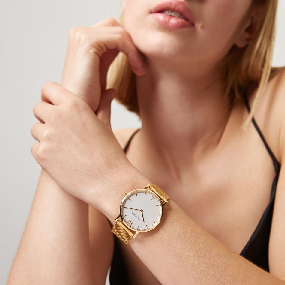 Paul Hewitt | Sailor Line PH-SA-G-SM-W-4S | 金色 白面 玫瑰金米蘭腕錶實戴參考