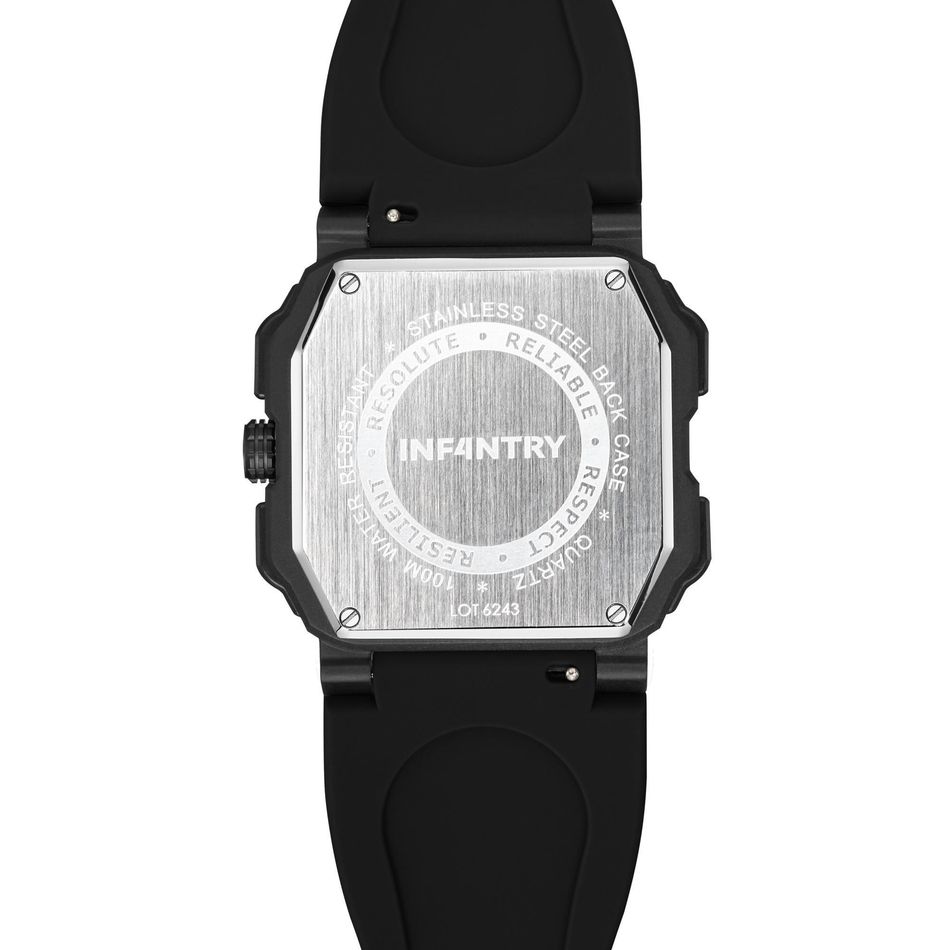 INF4NTRY | REVO47-AD01-GN | 方殼腕錶 機械鏤空 男錶背面