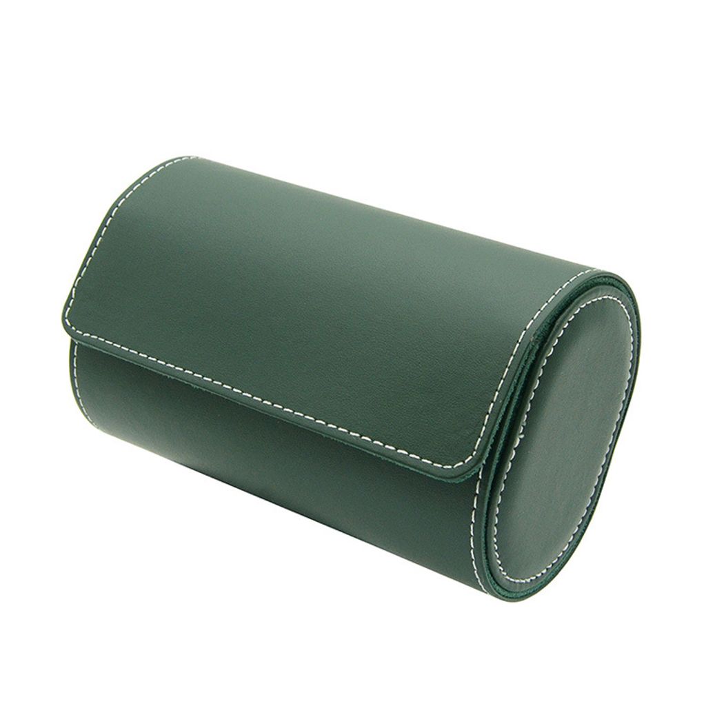 手錶收納盒 LBN001-2 皮革手錶收納盒 兩入錶盒 質感綠側面