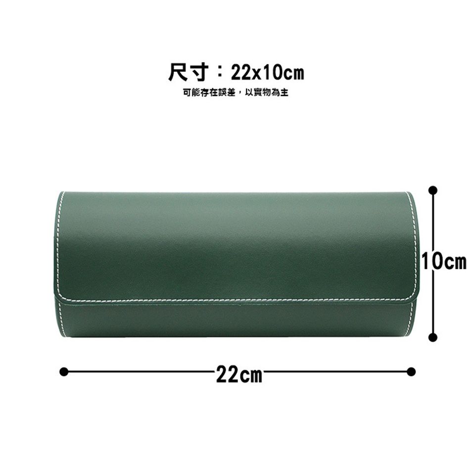 手錶收納盒  LBG001-3 皮革手錶收納盒 三入錶盒 質感綠尺寸參考