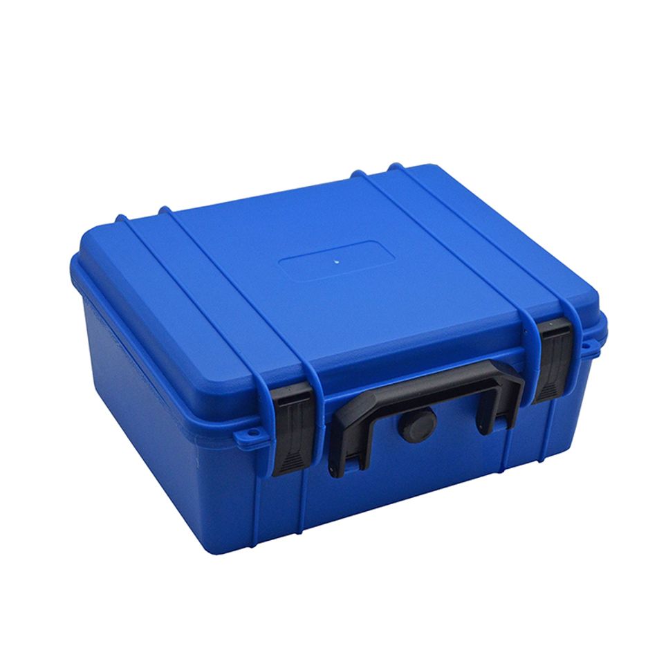 手錶收納盒  可攜帶式 藍色手提防撞手錶收納盒 攜帶方便錶盒 6入錶盒正面