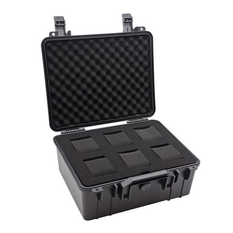 手錶收納盒  可攜帶式 黑色手提防撞手錶收納盒 攜帶方便錶盒 6入錶盒側面開蓋