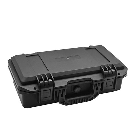 手錶收納盒  可攜帶式 黑色手提防撞手錶收納盒 攜帶方便錶盒 10入錶盒側面