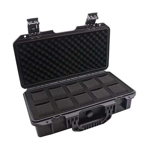 手錶收納盒  可攜帶式 黑色手提防撞手錶收納盒 攜帶方便錶盒 10入錶盒側面開蓋