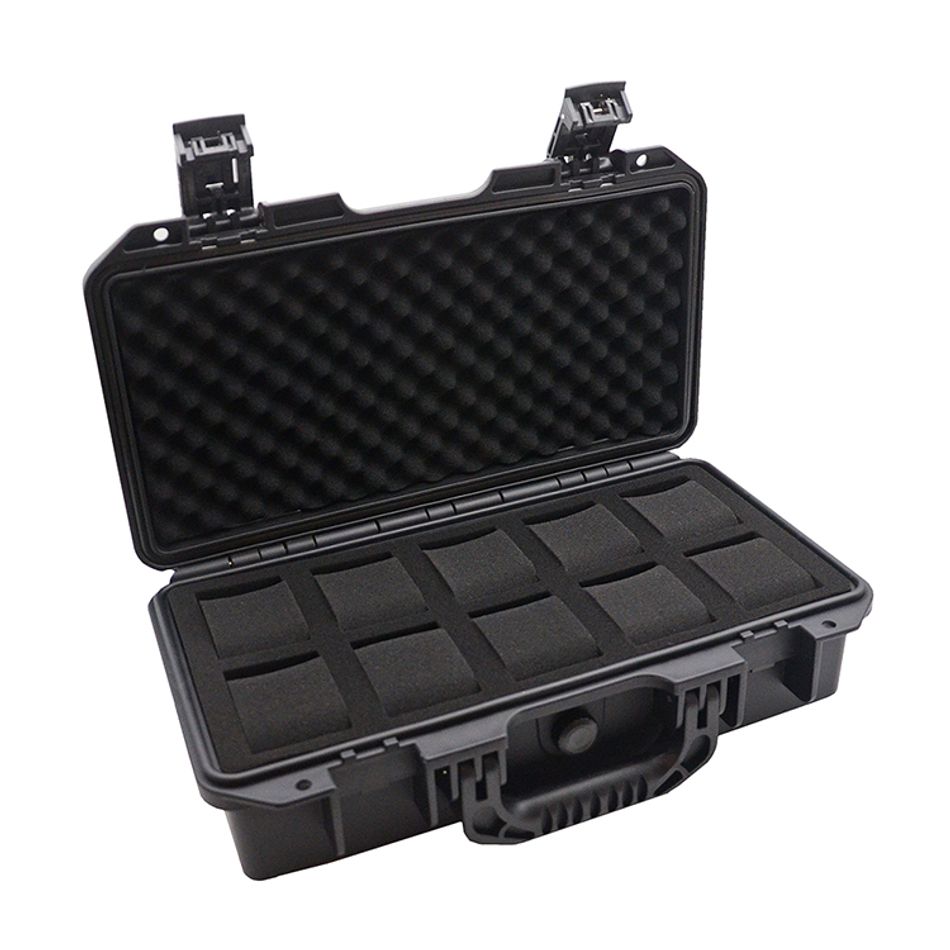 手錶收納盒  可攜帶式 黑色手提防撞手錶收納盒 攜帶方便錶盒 10入錶盒側面開蓋