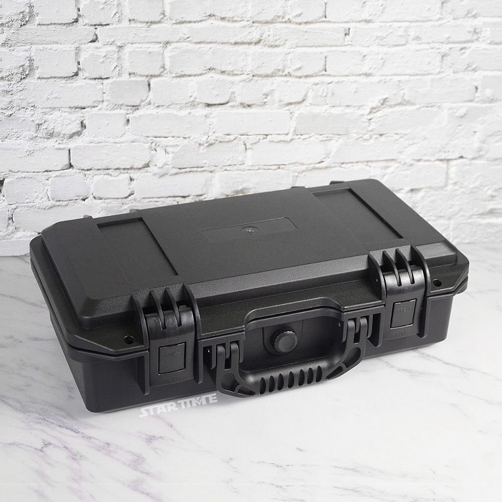 手錶收納盒  可攜帶式 黑色手提防撞手錶收納盒 攜帶方便錶盒 8入錶盒 側面