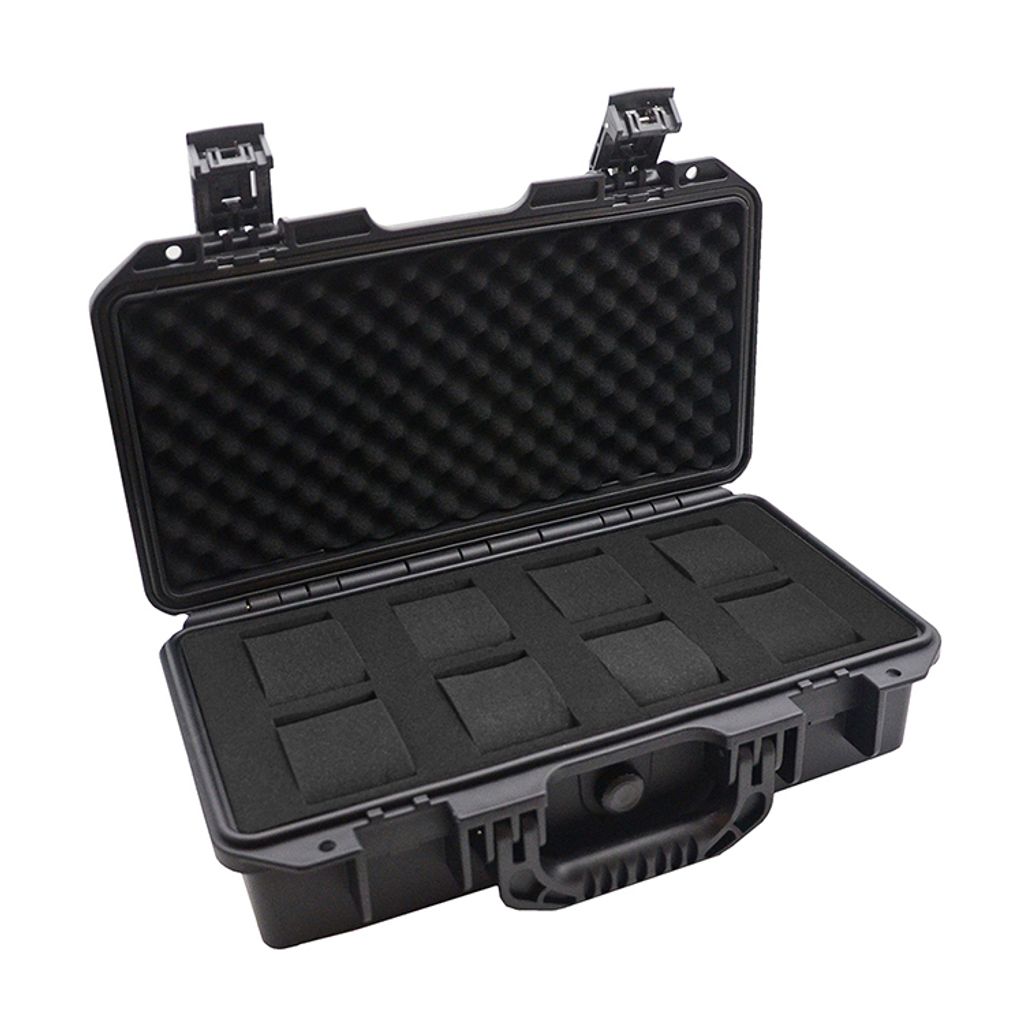 手錶收納盒  可攜帶式 黑色手提防撞手錶收納盒 攜帶方便錶盒 8入錶盒 側面開蓋