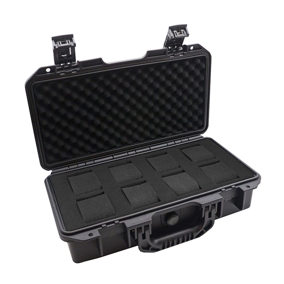 手錶收納盒  可攜帶式 黑色手提防撞手錶收納盒 攜帶方便錶盒 8入錶盒 側面開蓋