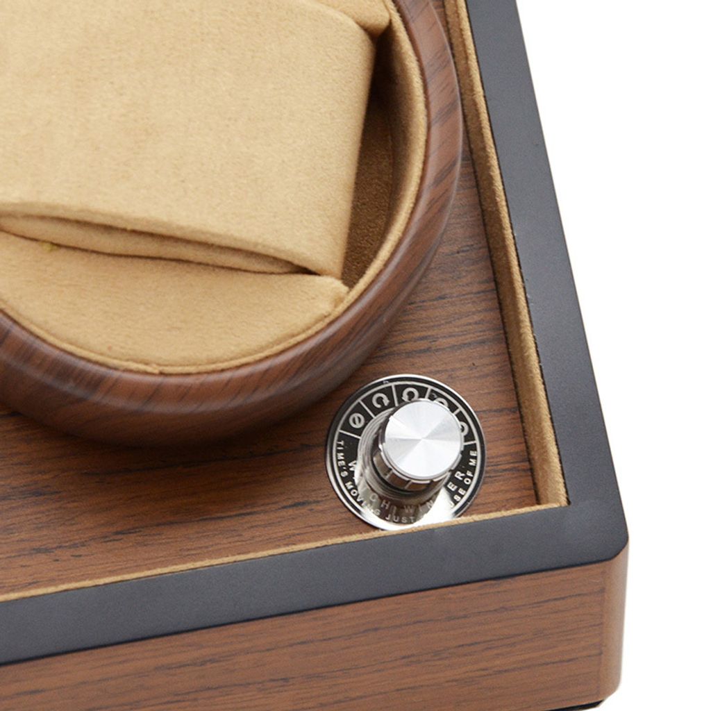 手錶收納盒  旋轉盒 機械錶盒 原木色 2入 機械腕錶自動上鍊盒 細節展示