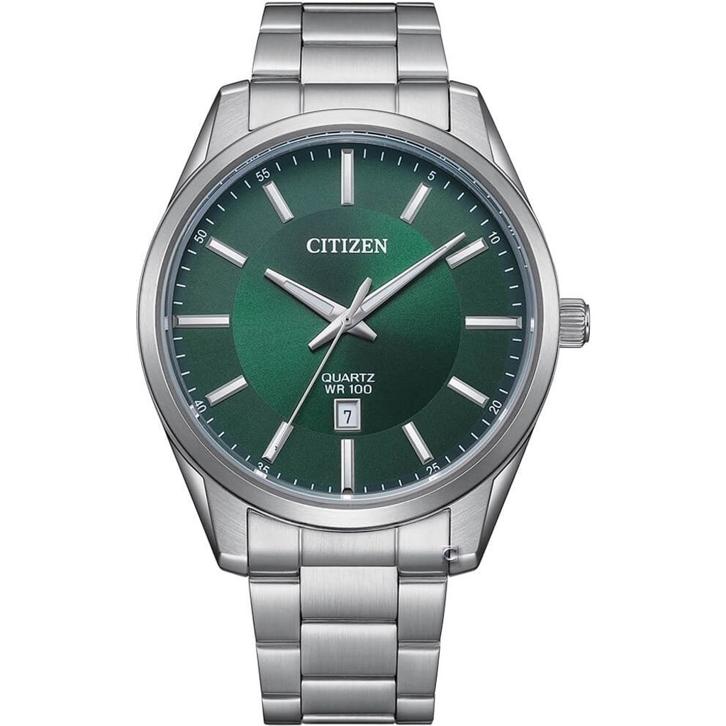 CITIZEN | 星辰GENT'S系列 BI1031-51Z | 日期窗 時尚簡約腕錶 42mm 正面