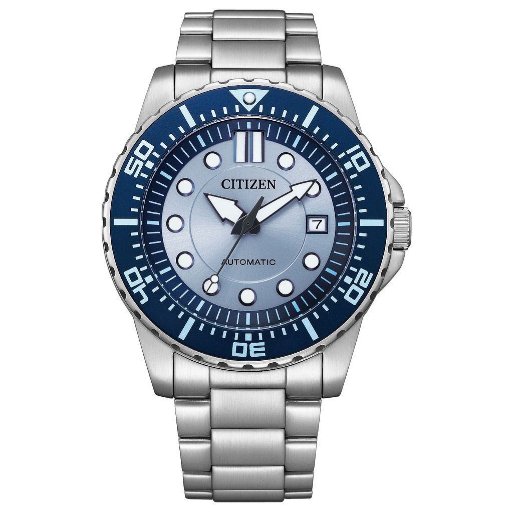 CITIZEN 星辰 I NJ0178-81M I 冰藍錶面 機械錶 男錶 手錶指針錶 43mm 正面