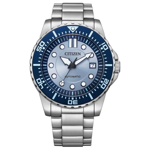 CITIZEN 星辰 I NJ0178-81M I 冰藍錶面 機械錶 男錶 手錶指針錶 43mm 正面