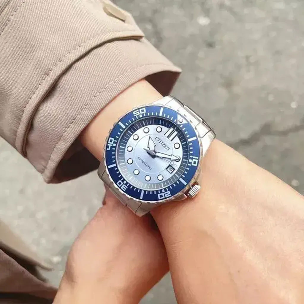 CITIZEN 星辰 I NJ0178-81M I 冰藍錶面 機械錶 男錶 手錶指針錶 43mm 實戴展示