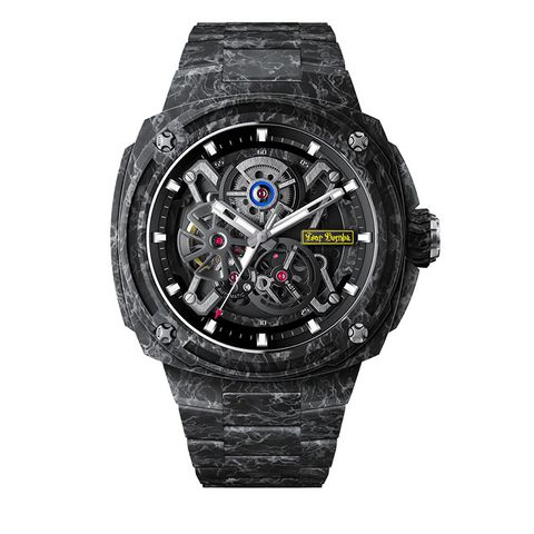 Tsar Bomba 機械公爵 | 電子系列 TB8401CF-02 | 黑色碳纖維框 碳纖維錶帶 機械錶 正面