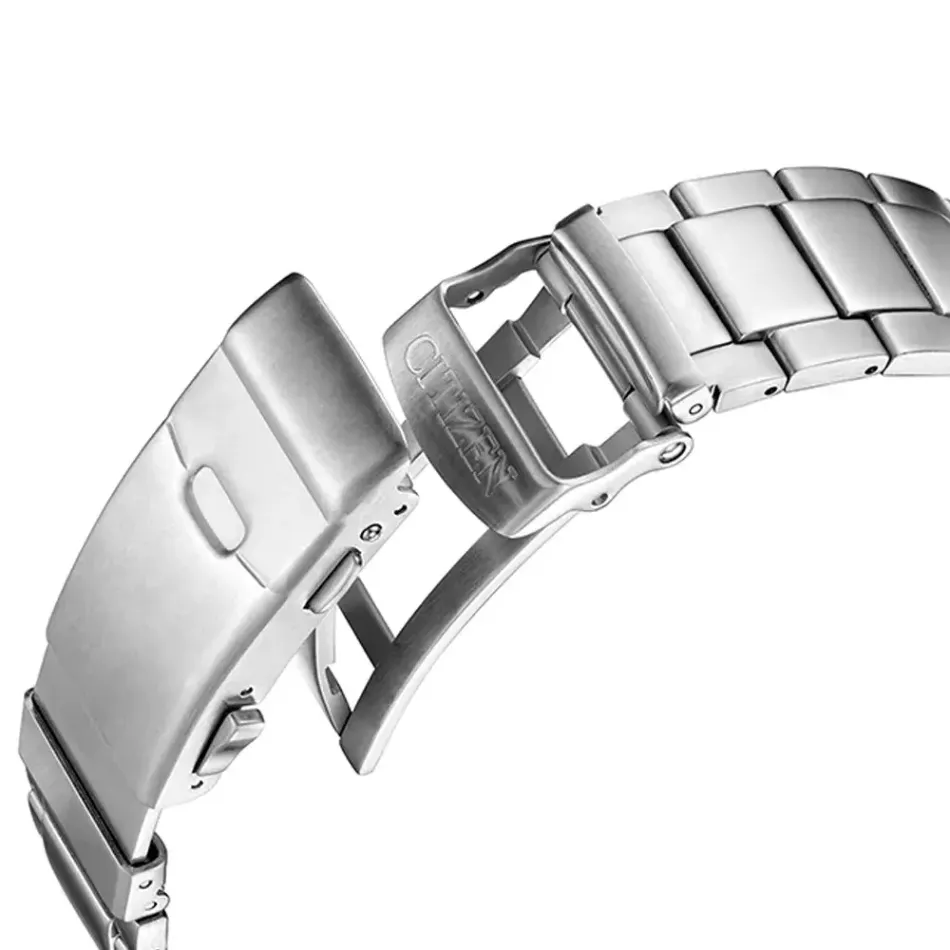 CITIZEN 星辰 | PROMASTER BN0165-55L | 光動能冰川藍腕表 錶扣細節