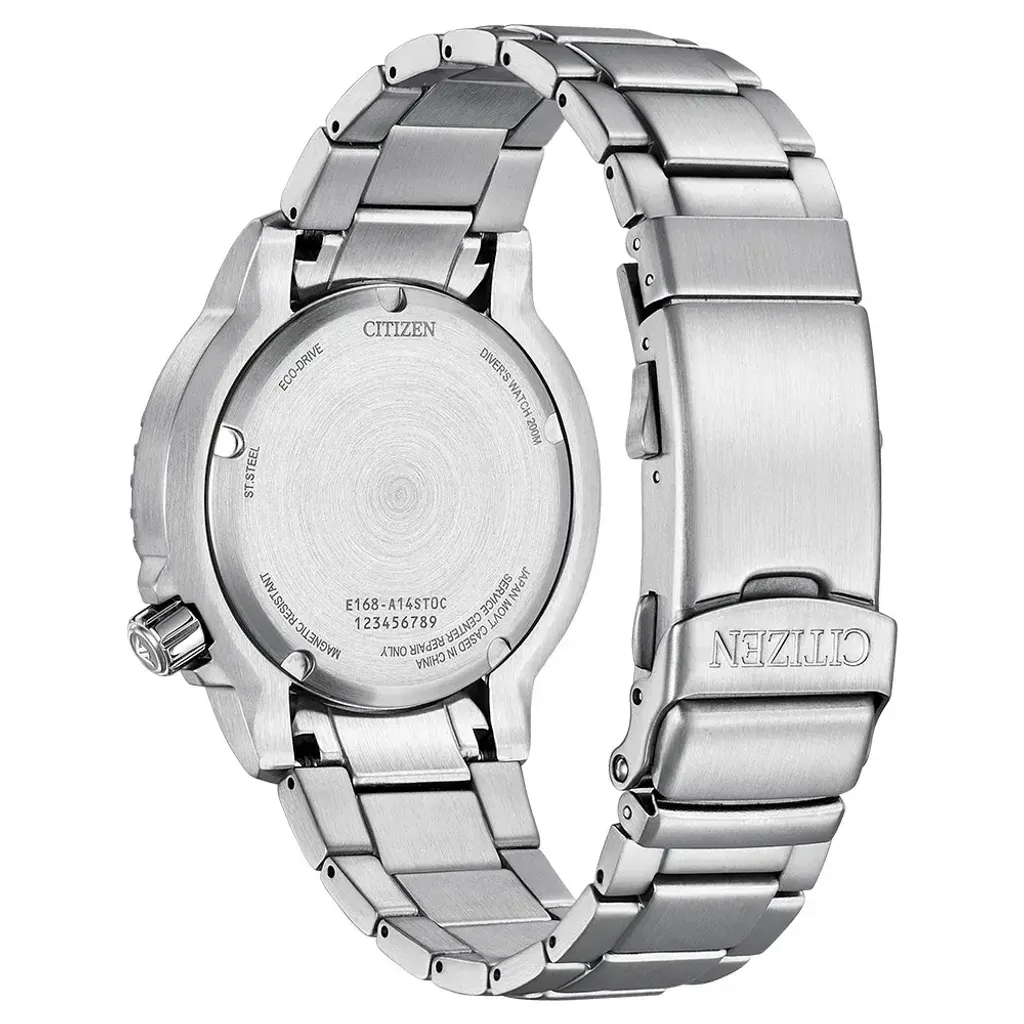 CITIZEN 星辰 | PROMASTER BN0165-55L | 光動能冰川藍腕表 側面