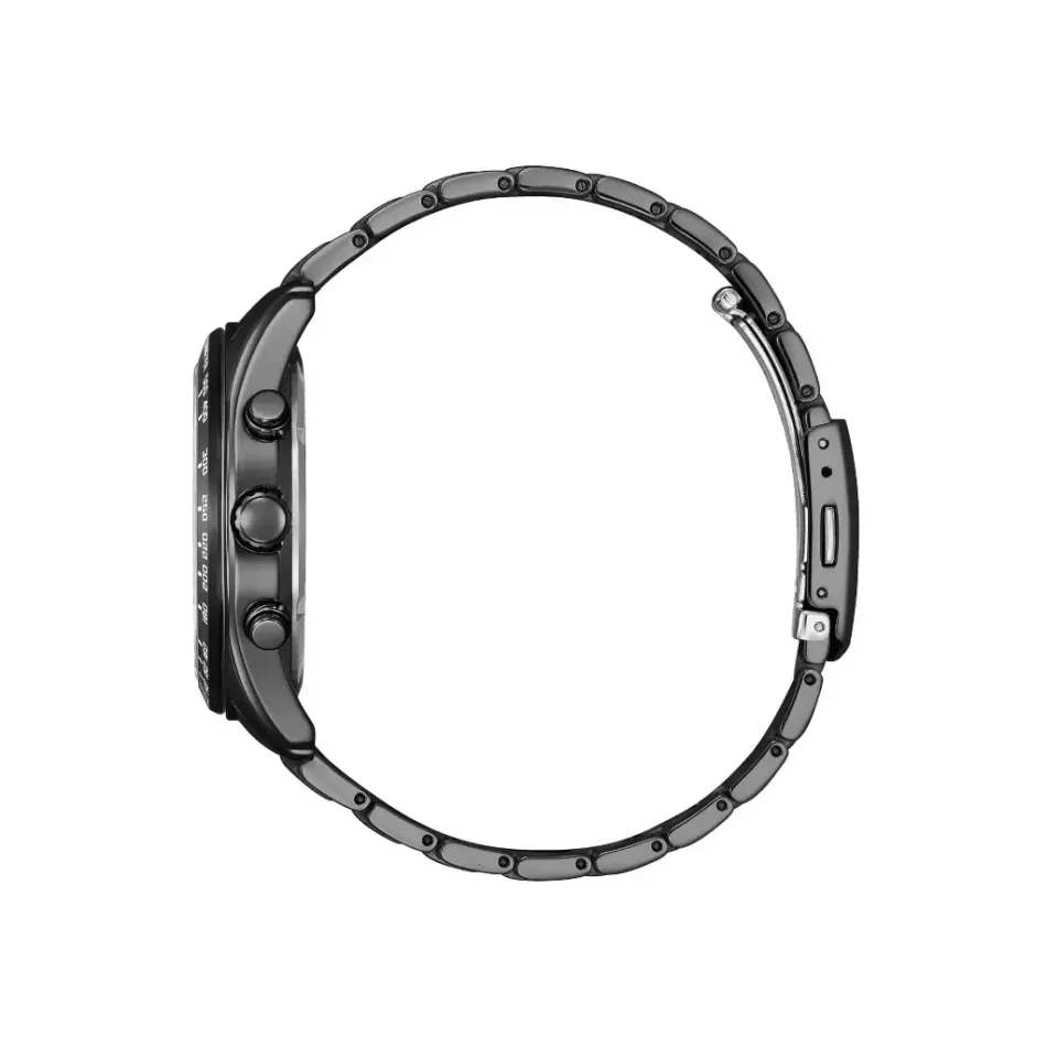 CITIZEN 星辰 | Chronograph系列 CA4677-50H | 槍灰色 三眼計時手錶 43mm 側面