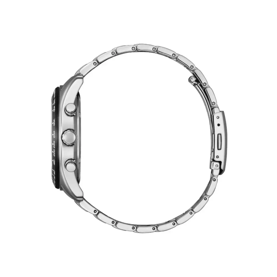 CITIZEN 星辰 | Chronograph系列 CA4674-58A | 日期窗 三眼計時手錶 43mm 側面