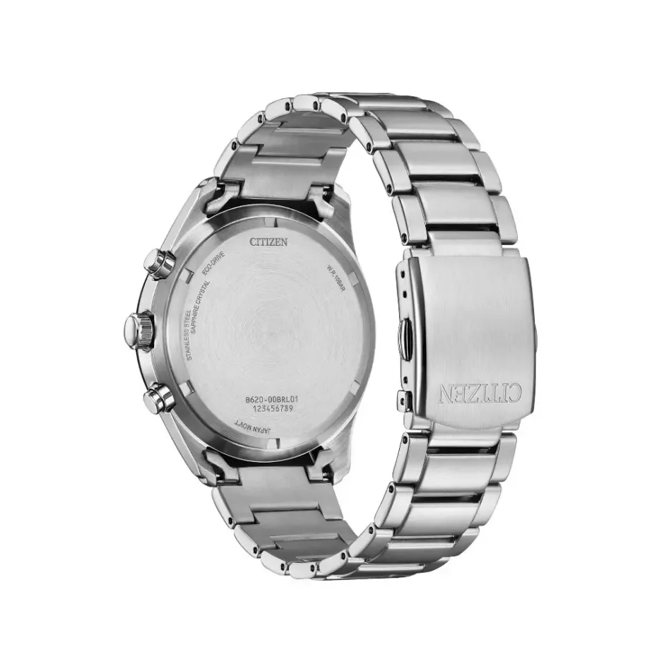 CITIZEN | 星辰Chronograph系列 CA4674-58X | 日期窗 三眼計時手錶 43mm 背面