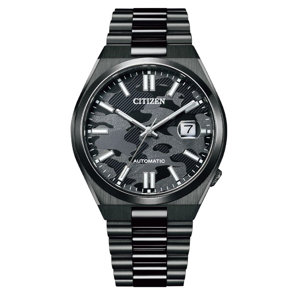 CITIZEN 星辰 | Mechanical NJ0155-87E | 迷彩造型 自動上鍊機械錶 正面
