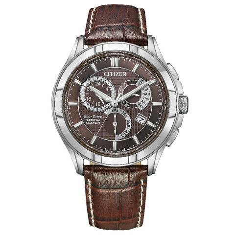 CITIZEN 星辰 | GENT'S系列 BL8160-07X | 時尚三眼男錶 光動能萬年曆手錶正面