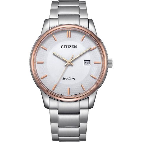 CITIZEN 星辰 I PAIR BM6979-74A I 對錶 光動能 簡約經典手錶40mm 正面