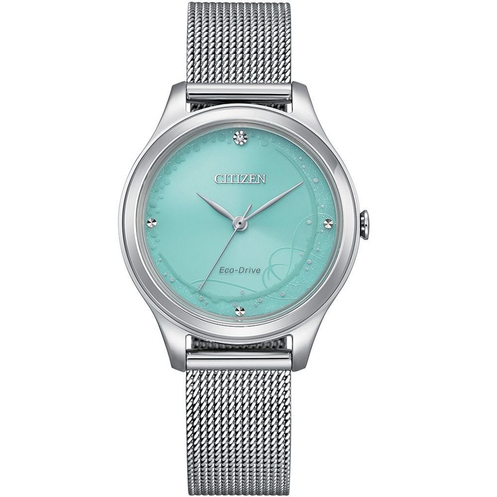 CITIZEN星辰 | LADY'S系列 EM0501-89M | 藍月 光動能 時尚夜光女錶 32mm 正面