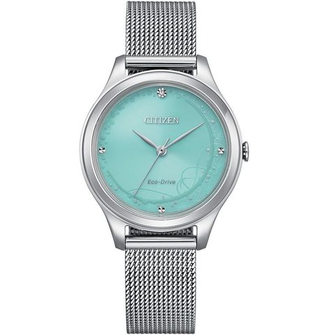 CITIZEN星辰 | LADY'S系列 EM0501-89M | 藍月 光動能 時尚夜光女錶 32mm 正面