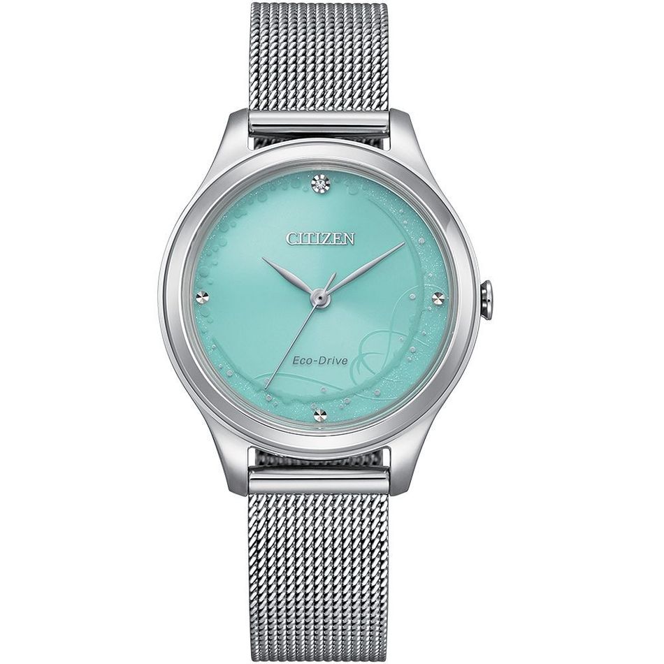 CITIZEN星辰 | LADY'S系列 EM0501-89M | 藍月 光動能 時尚夜光女錶 32mm 正面