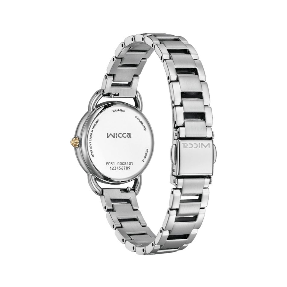 CITIZEN星辰 | Wicca 公主系列 KP6-014-21 | 白蝶貝 太陽能腕錶 背面