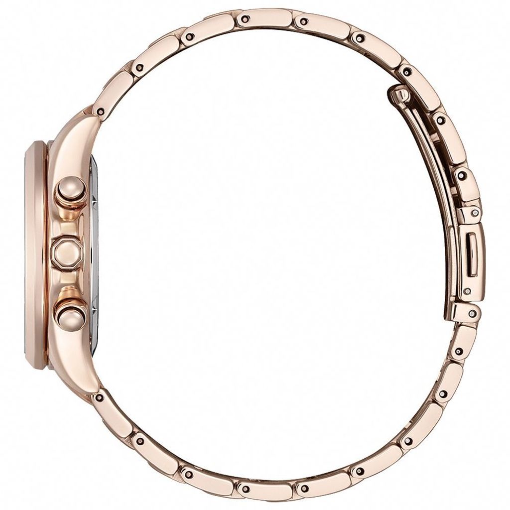 CITIZEN星辰 | XC系列 FB1405-58A | 玫瑰金 光動能計時女錶 32.5mm 側面