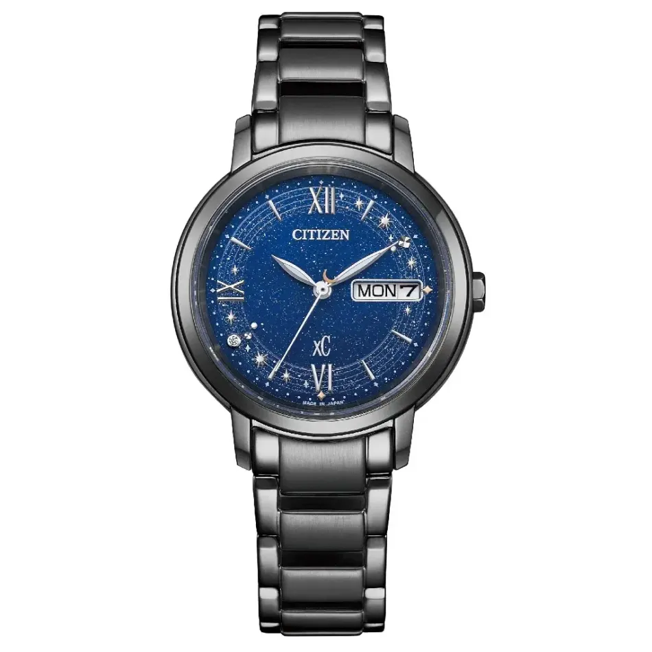 CITIZEN星辰 | XC系列 EW2428-59L | Hebe田馥甄聯名款 羅馬數字閃耀 光動能 限量女錶 正面