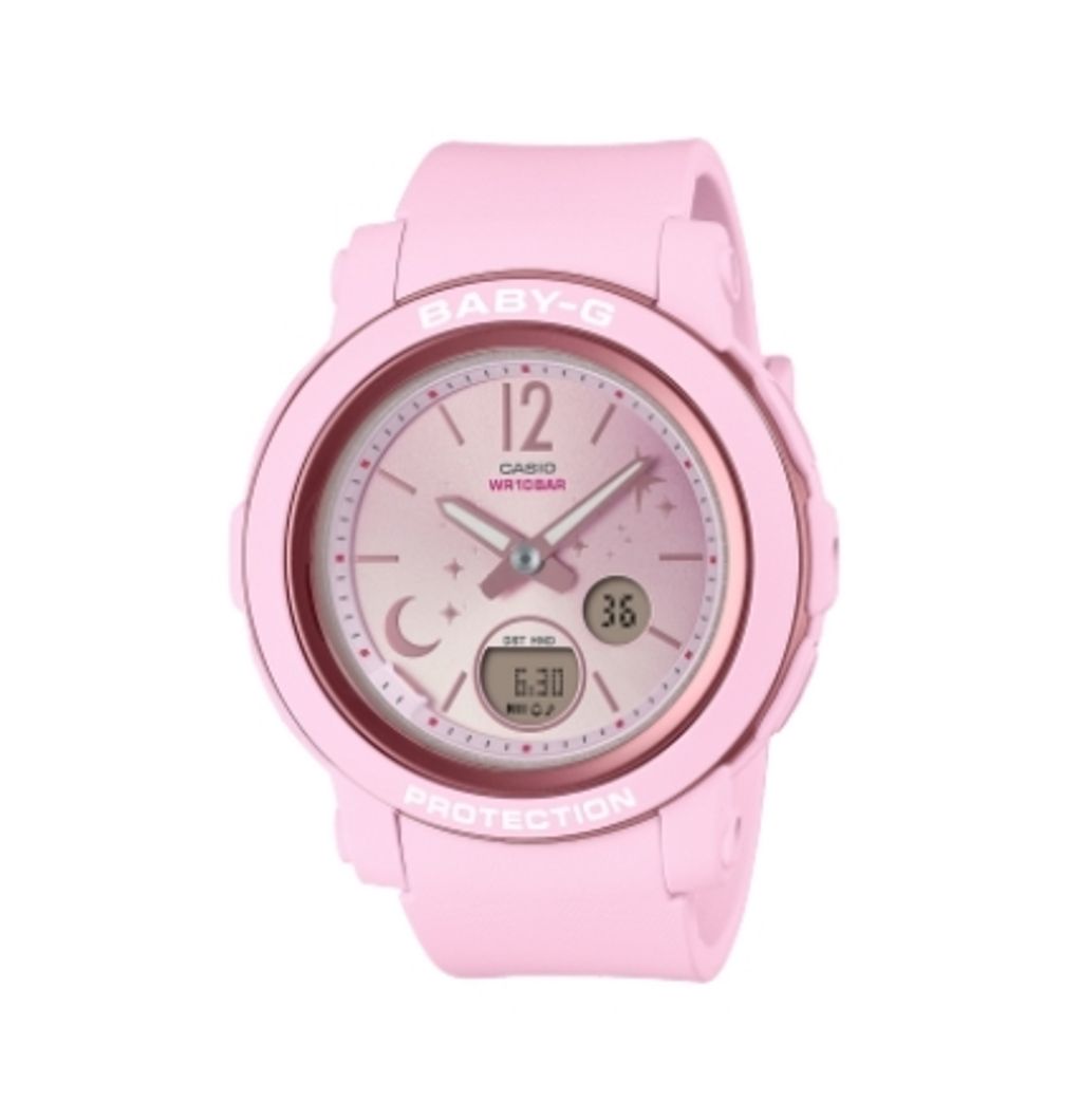 CASIO BABY-G | 星光系列 BGA-290DS-4A | 浪漫粉色 夜光防震女錶 正面