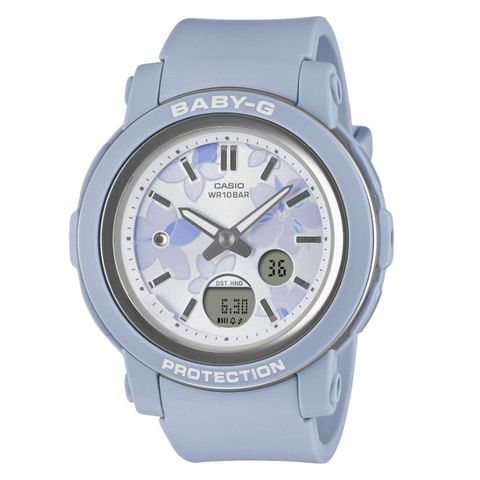 CASIO BABY-G | BGA-290FL-2A | 精緻優雅花卉 雙顯錶 女錶 正面