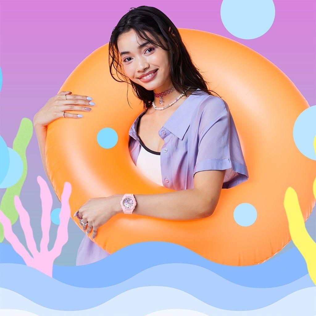 CASIO BABY-G | BGA-320-4A | 俏皮休閒 夏日之樂多彩繽紛 手錶 實戴展示