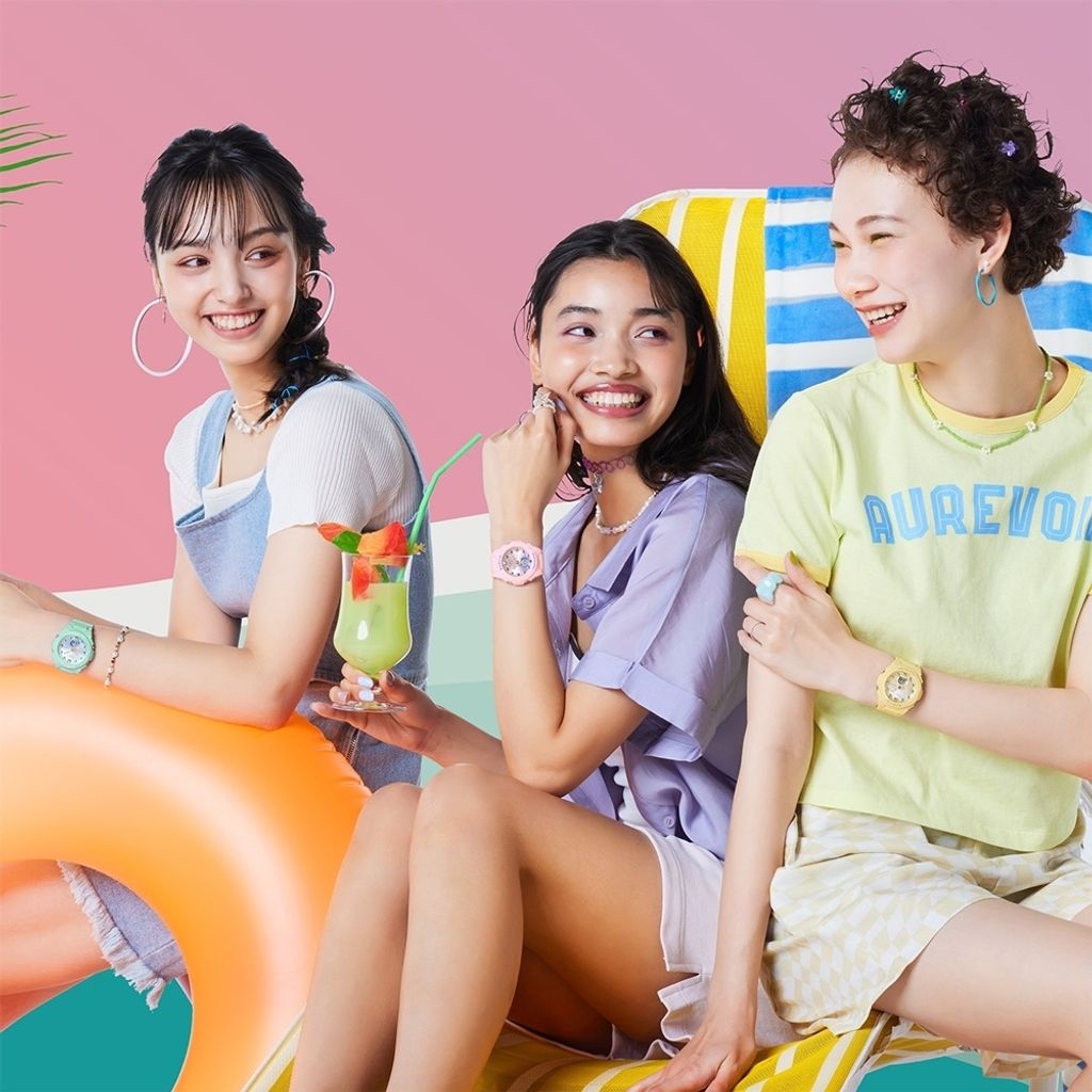 CASIO BABY-G | BGA-320-4A | 俏皮休閒 夏日之樂多彩繽紛 手錶 實戴展示系列圖