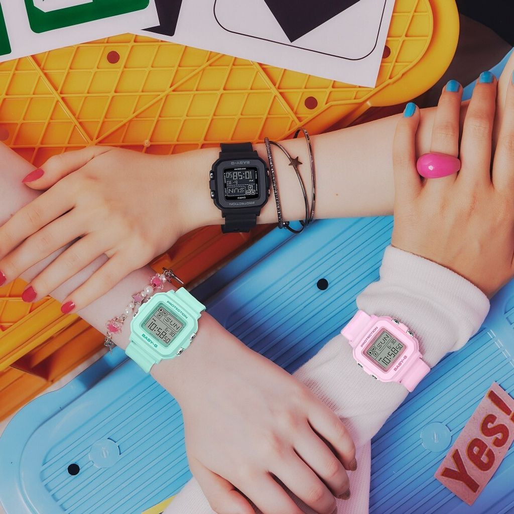 CASIO | BABY-G系列 BGD-10-3DR | 繽紛時尚 電子顯示 薄荷綠 電子錶 實戴系列圖