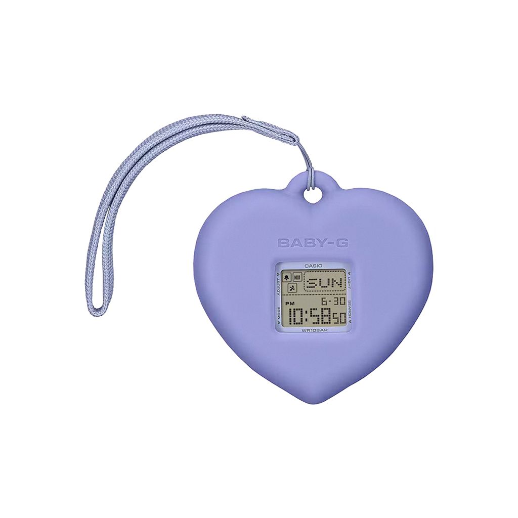 CASIO BABY-G | G+PLUS BGD-10KH-2B | 粉紫色 方形飾品電子錶 飾品正面
