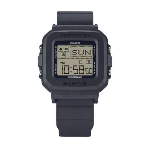 CASIO BABY-G | G+PLUS BGD-10KH-2C | 黑色 方形飾品電子錶 錶面細節