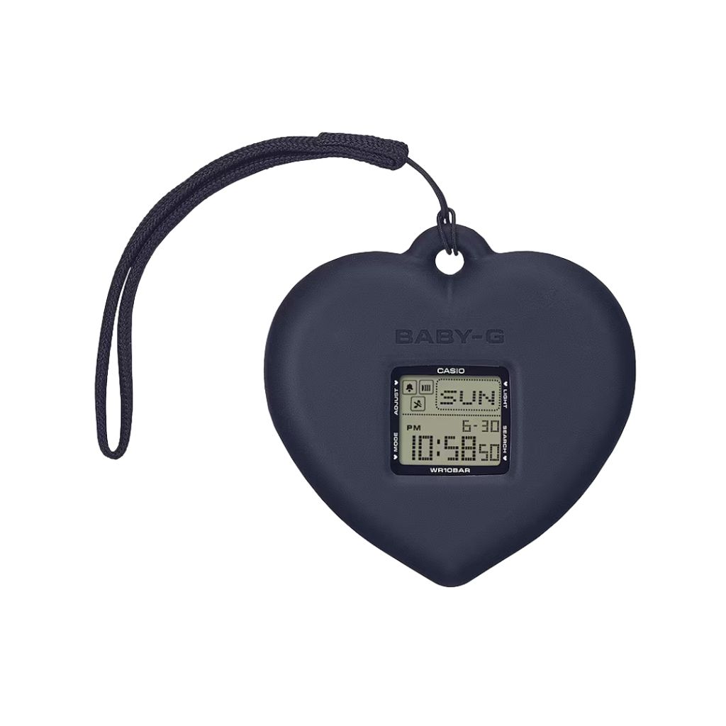 CASIO BABY-G | G+PLUS BGD-10KH-2C | 黑色 方形飾品電子錶 飾品正面