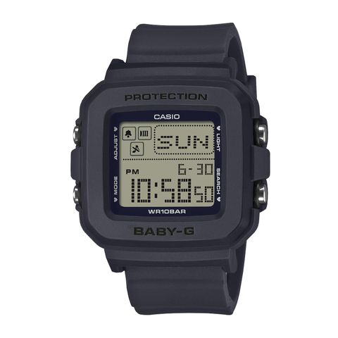 CASIO BABY-G | G+PLUS BGD-10KH-2C | 黑色 方形飾品電子錶 正面