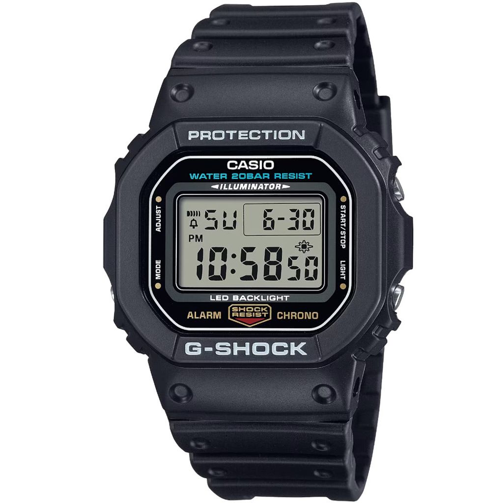 CASIO G-SHOCK | DW-5600UE-1 | 沉穩黑 運動潮流錶 正面