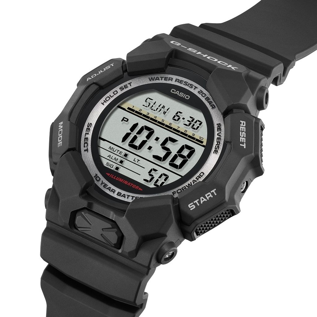 CASIO G-SHOCK | GD-010-1 | 時尚 黑色電子錶 側面